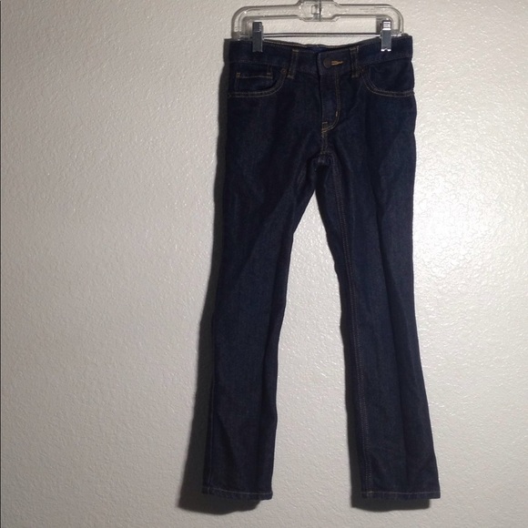 GIRL'S Old Navy Basic Skinny Dark Rinse Jeans 8 - Picture 1 of 6